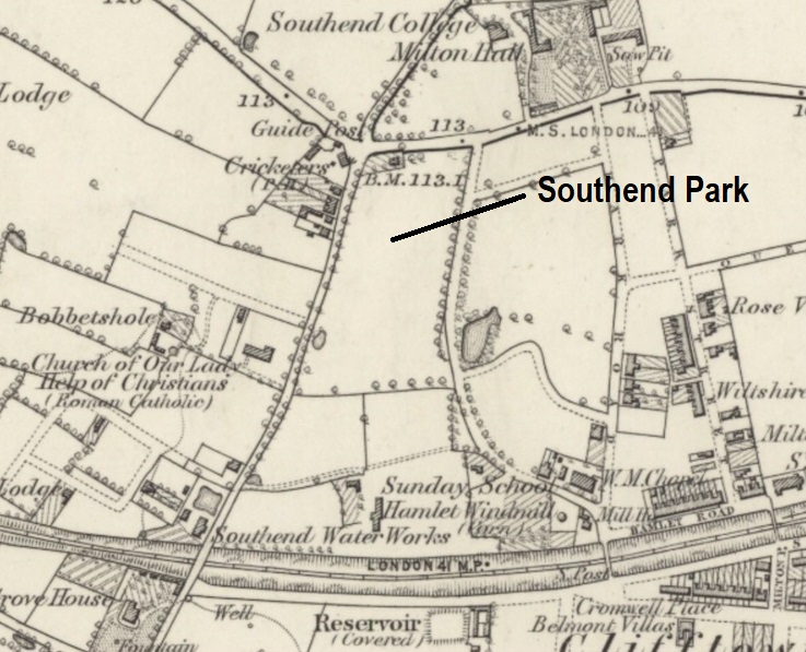 Southend - Southend Park : Map credit National Library of Scotland